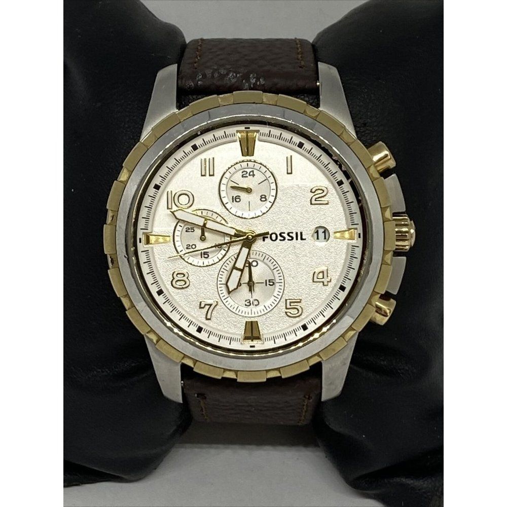 Fossil FS4795 Men's Brown Leather Analog Dial Quar